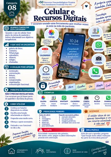 Página da categoria Celular e Recursos Digitais